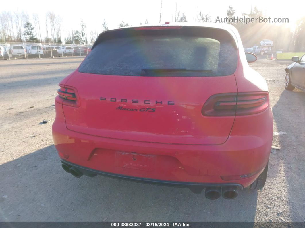 2018 Porsche Macan Gts Red vin: WP1AG2A55JLB64901