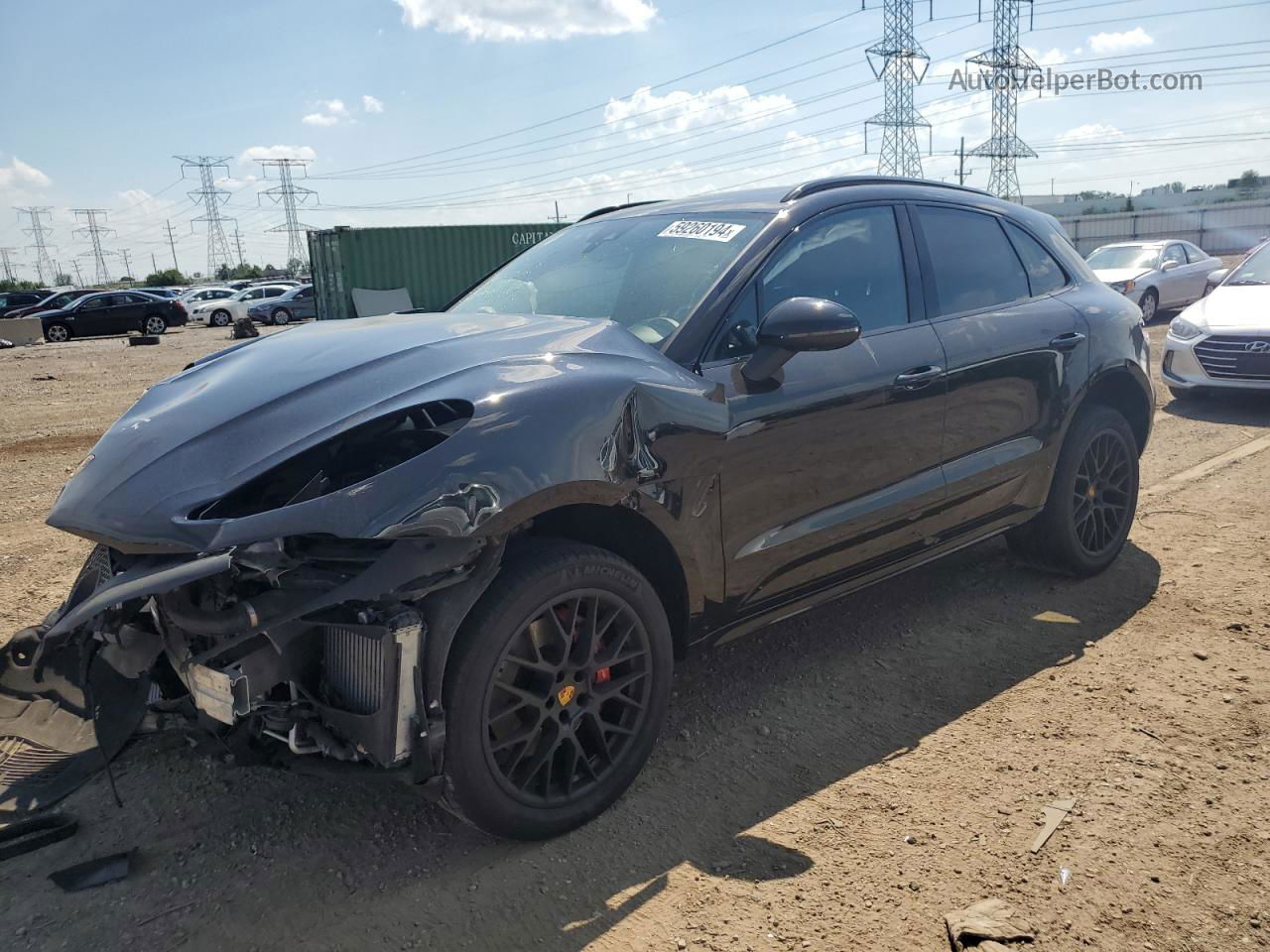 2017 Porsche Macan Gts Black vin: WP1AG2A56HLB50936