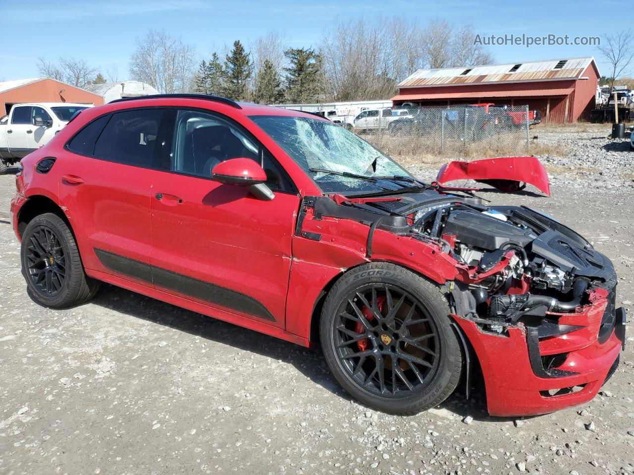 2017 Porsche Macan Gts Red vin: WP1AG2A58HLB53692