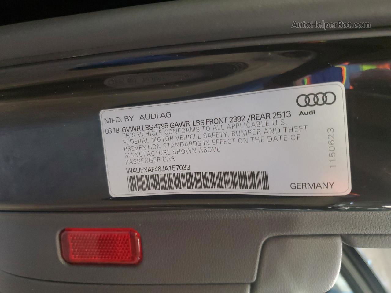 2018 Audi A4 Premium Plus Black vin: WAUENAF48JA157033