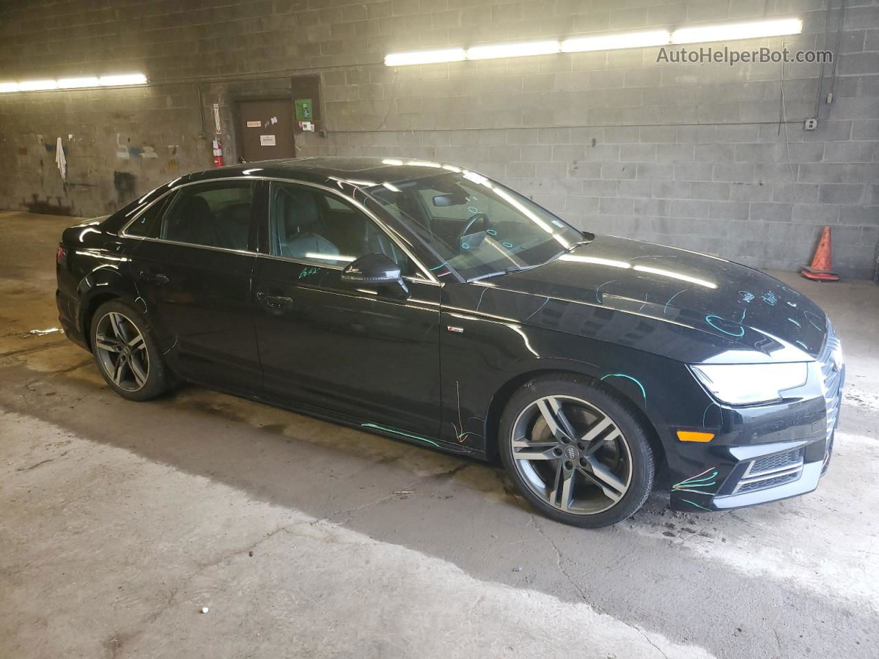 2018 Audi A4 Premium Plus Black vin: WAUENAF48JA157033