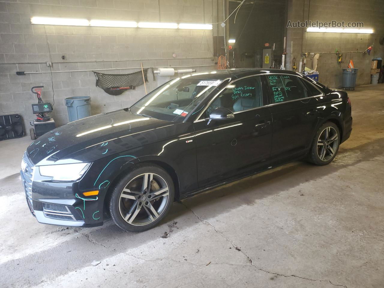 2018 Audi A4 Premium Plus Black vin: WAUENAF48JA157033