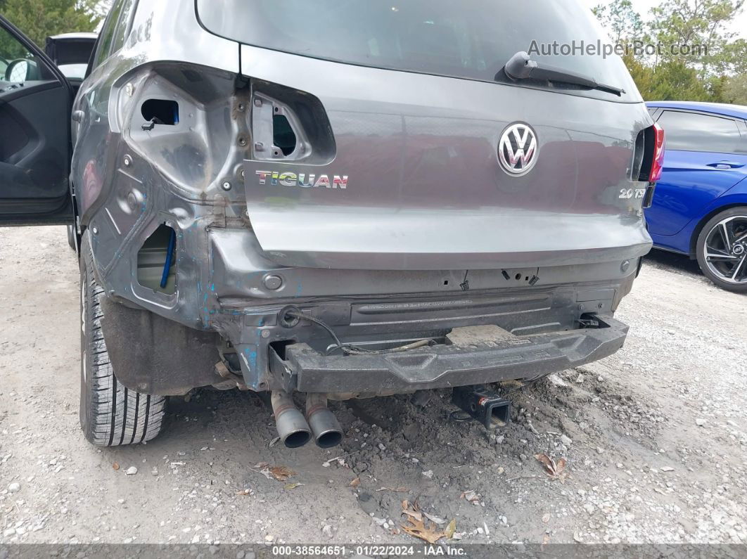 2013 Volkswagen Tiguan S Gray vin: WVGAV3AX0DW614256