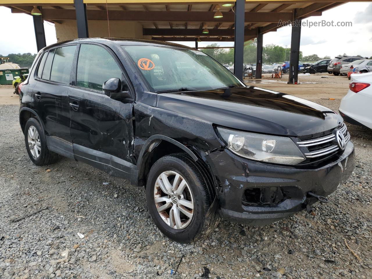 2013 Volkswagen Tiguan S Black vin: WVGAV3AX0DW620560