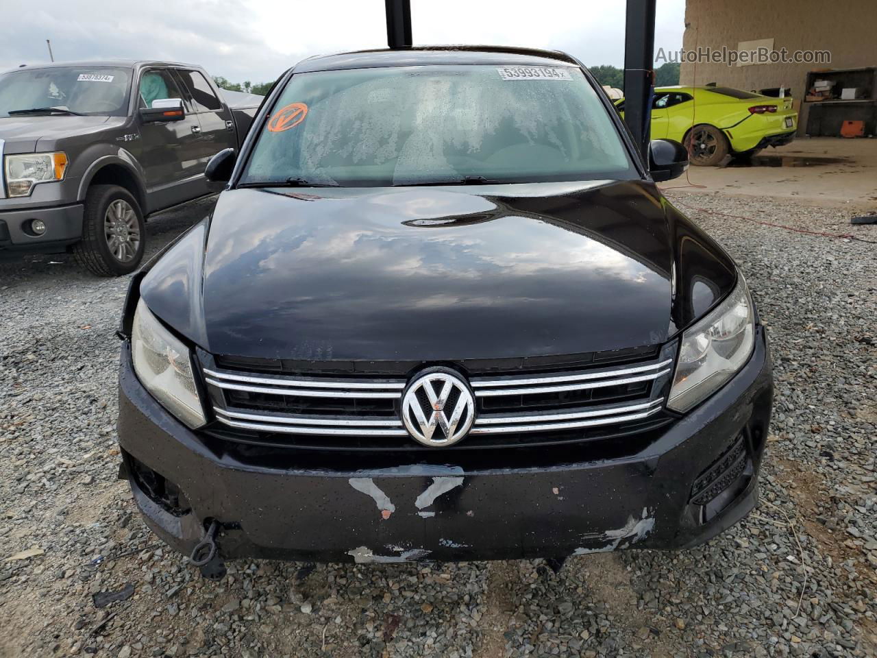 2013 Volkswagen Tiguan S Черный vin: WVGAV3AX0DW620560