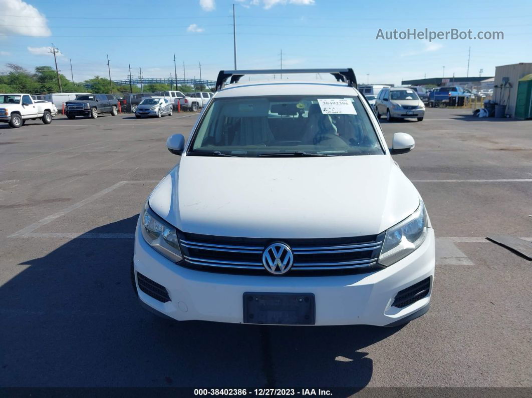 2013 Volkswagen Tiguan S Белый vin: WVGAV3AX1DW620339