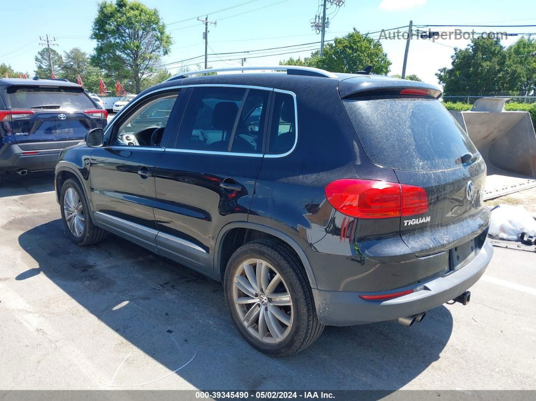 2013 Volkswagen Tiguan S/se/sel Черный vin: WVGAV3AX2DW574049