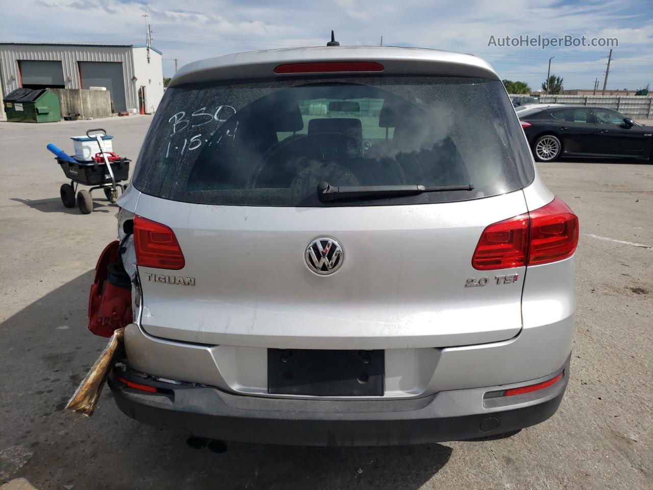 2013 Volkswagen Tiguan S Silver vin: WVGAV3AX2DW574469