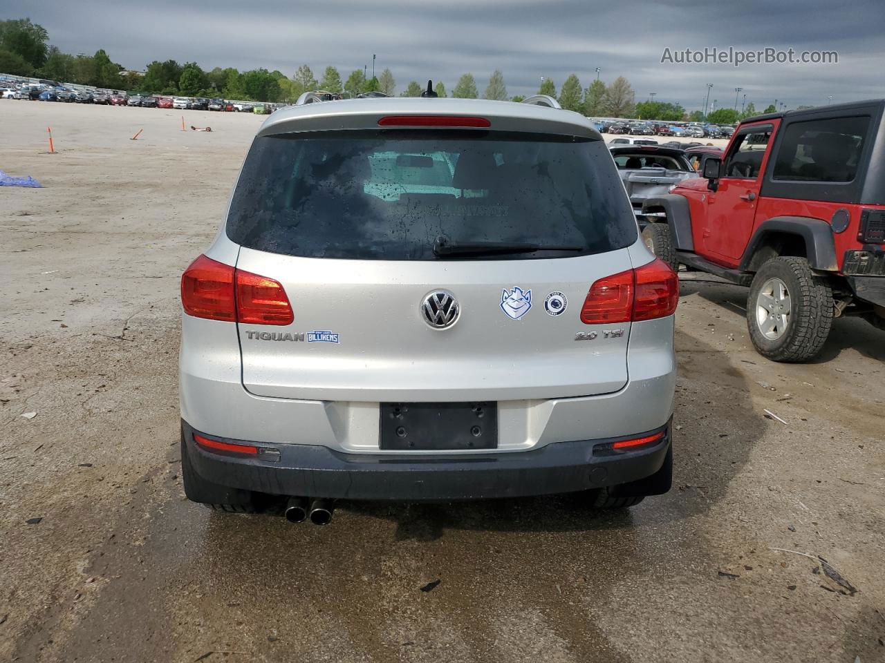 2013 Volkswagen Tiguan S Silver vin: WVGAV3AX2DW575136