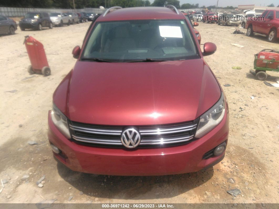 2013 Volkswagen Tiguan Se Red vin: WVGAV3AX3DW094005