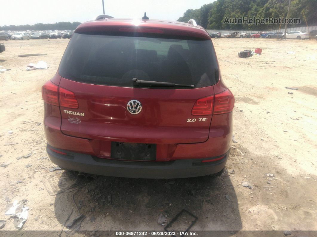 2013 Volkswagen Tiguan Se Red vin: WVGAV3AX3DW094005