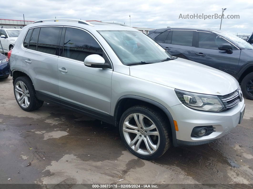 2013 Volkswagen Tiguan Sel Silver vin: WVGAV3AX3DW580877