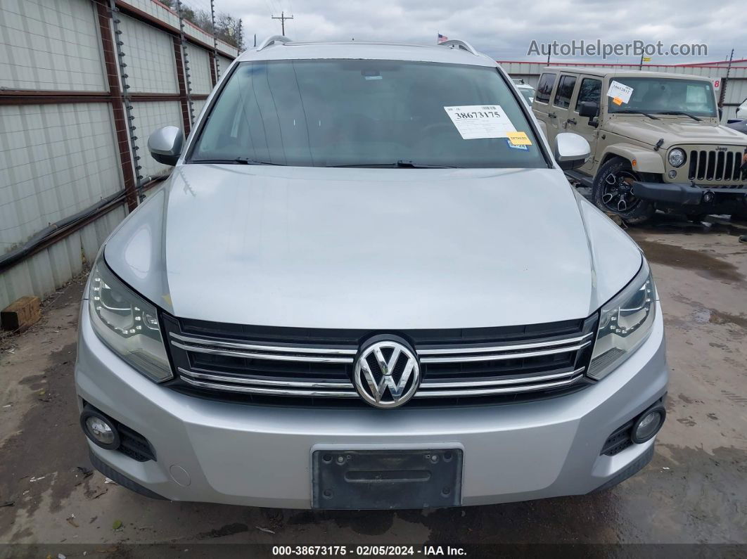 2013 Volkswagen Tiguan Sel Silver vin: WVGAV3AX3DW580877