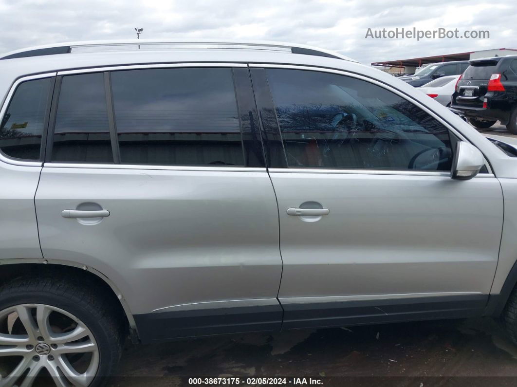 2013 Volkswagen Tiguan Sel Серебряный vin: WVGAV3AX3DW580877