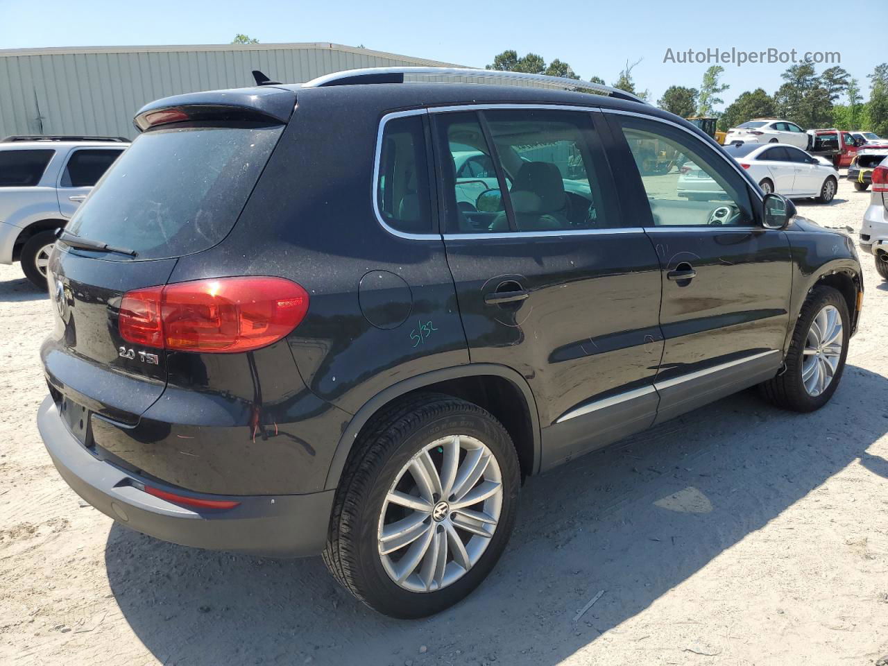 2013 Volkswagen Tiguan S Black vin: WVGAV3AX3DW598439