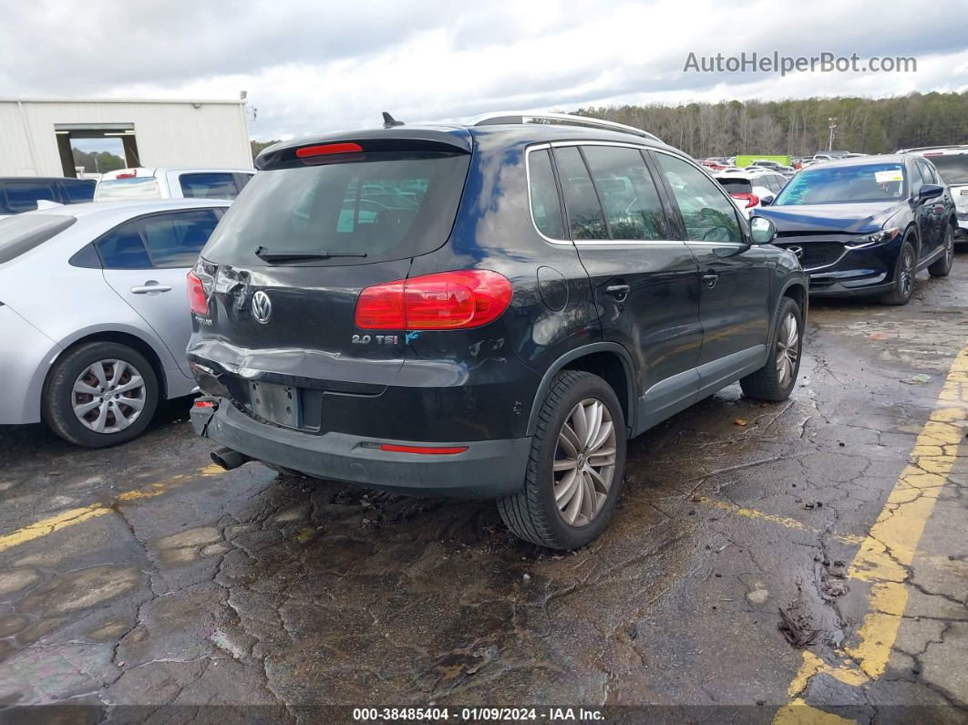 2013 Volkswagen Tiguan Se Черный vin: WVGAV3AX3DW611027