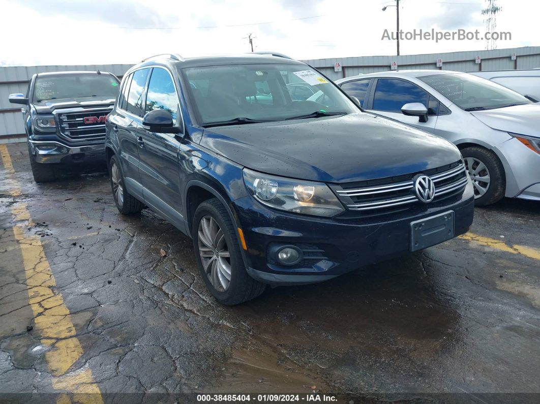 2013 Volkswagen Tiguan Se Black vin: WVGAV3AX3DW611027