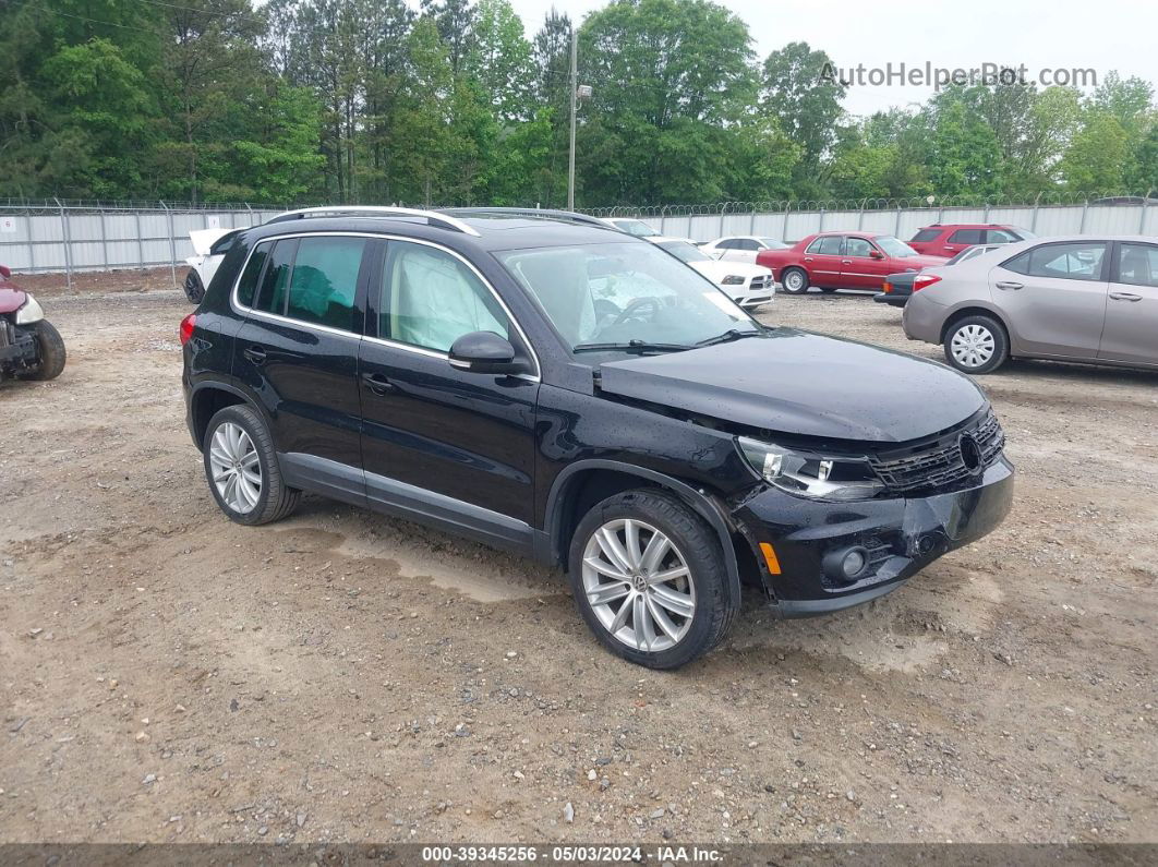 2013 Volkswagen Tiguan Se Black vin: WVGAV3AX3DW618317