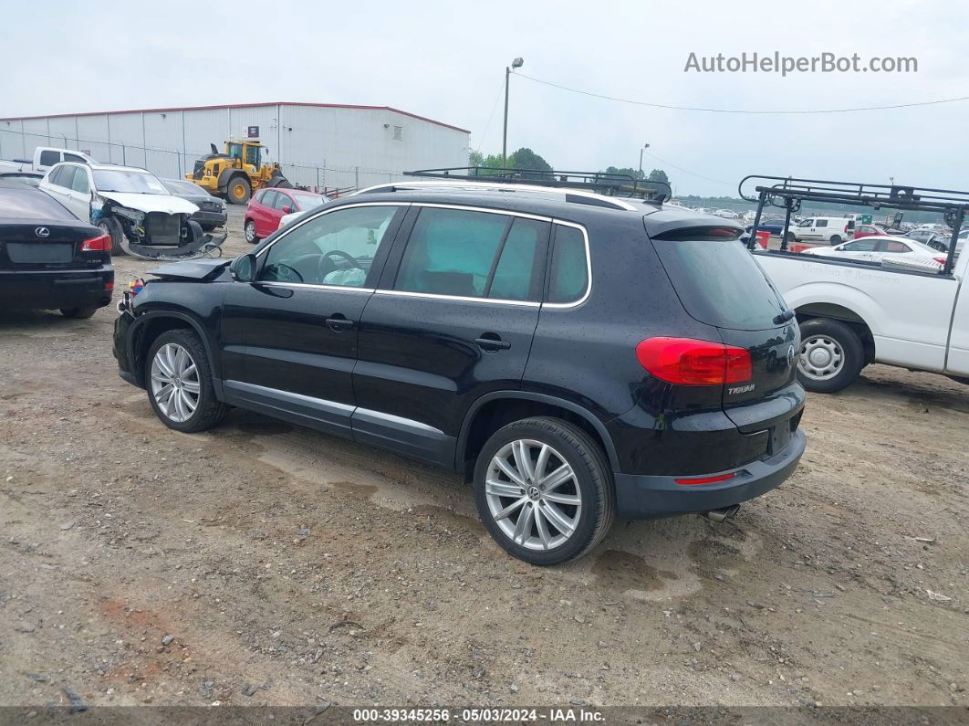 2013 Volkswagen Tiguan Se Black vin: WVGAV3AX3DW618317