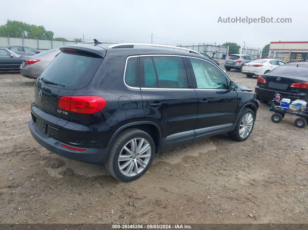 2013 Volkswagen Tiguan Se Black vin: WVGAV3AX3DW618317