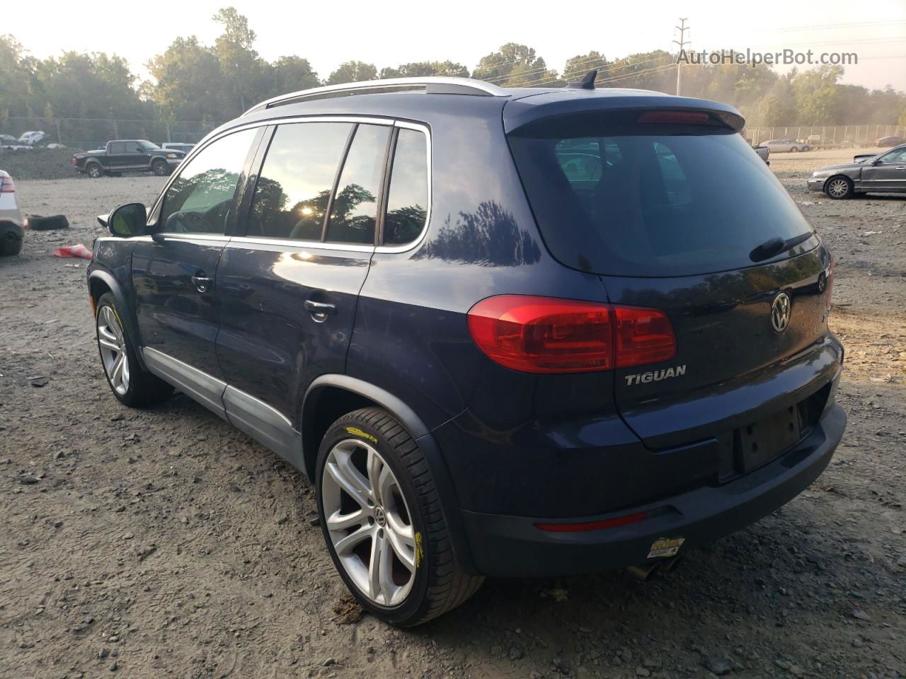 2013 Volkswagen Tiguan S Blue vin: WVGAV3AX3DW623887