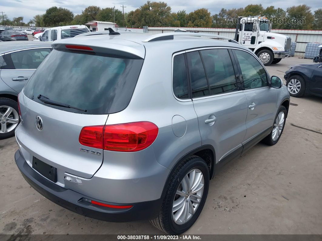 2013 Volkswagen Tiguan Se Silver vin: WVGAV3AX4DW577065