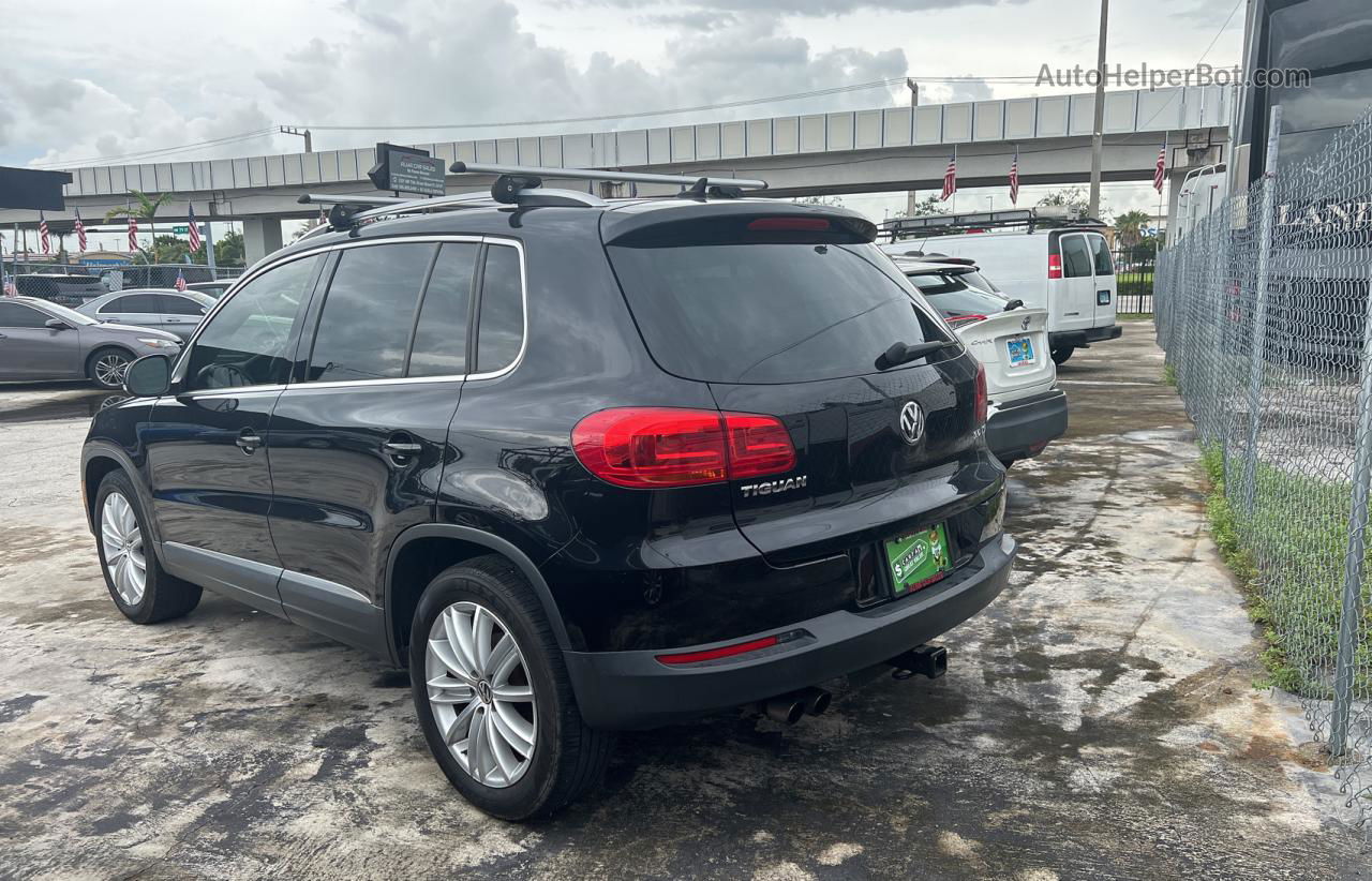 2013 Volkswagen Tiguan S Black vin: WVGAV3AX4DW601476