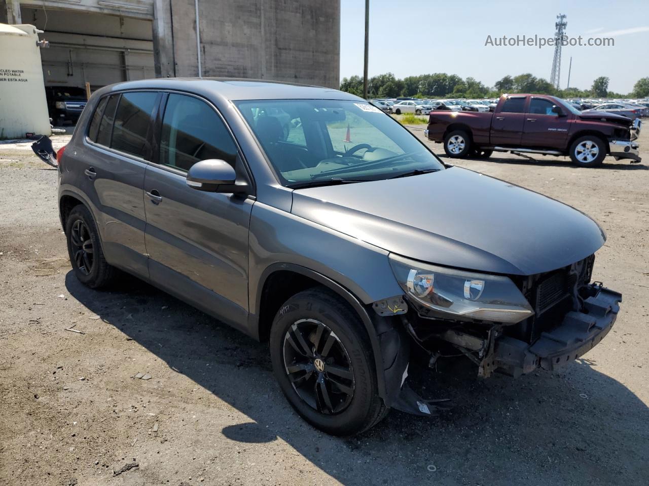 2013 Volkswagen Tiguan S Серый vin: WVGAV3AX4DW607990