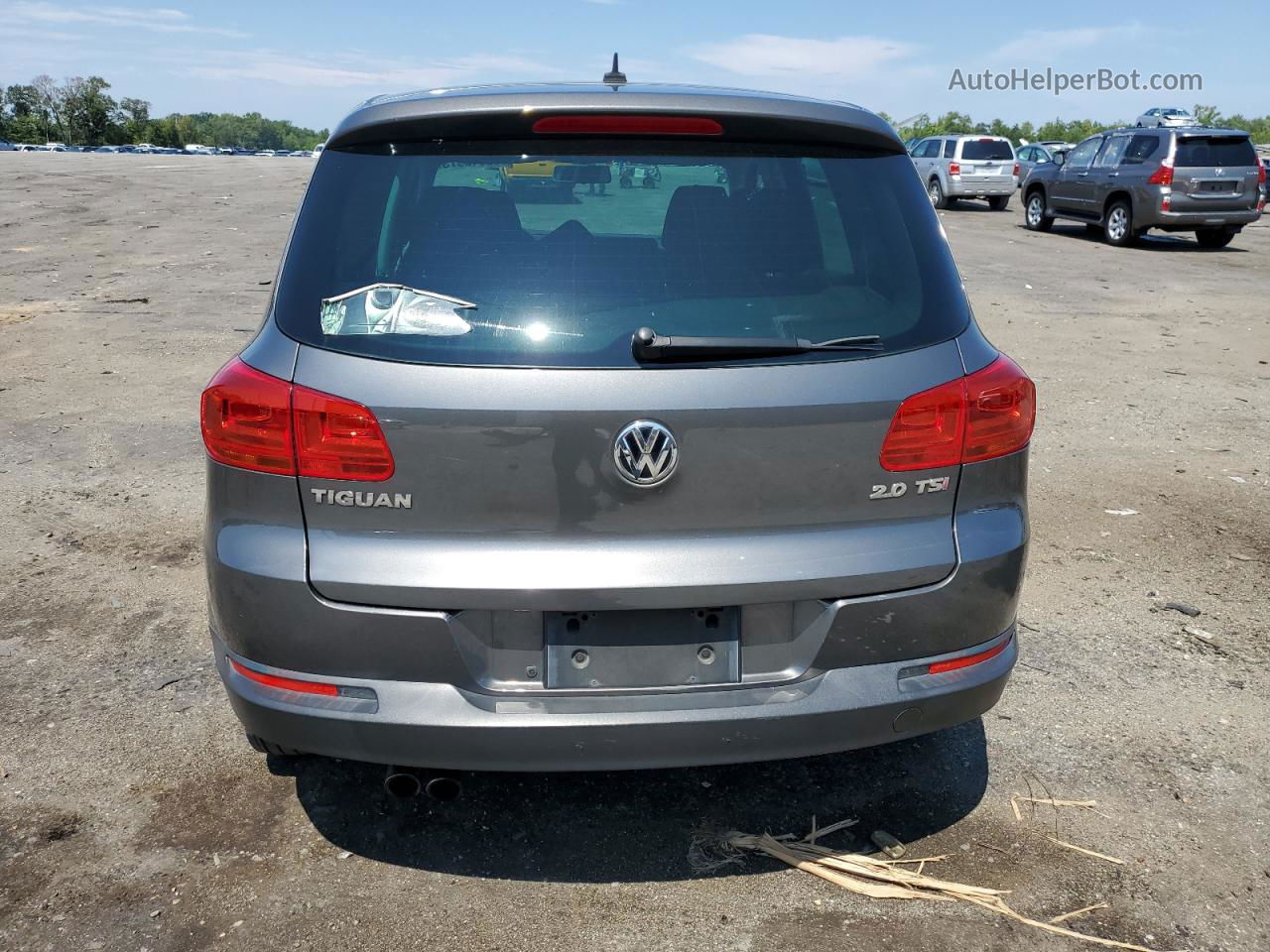 2013 Volkswagen Tiguan S Gray vin: WVGAV3AX4DW607990