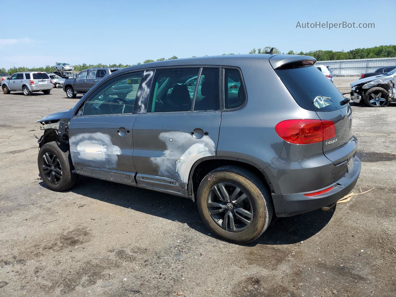 2013 Volkswagen Tiguan S Серый vin: WVGAV3AX4DW607990