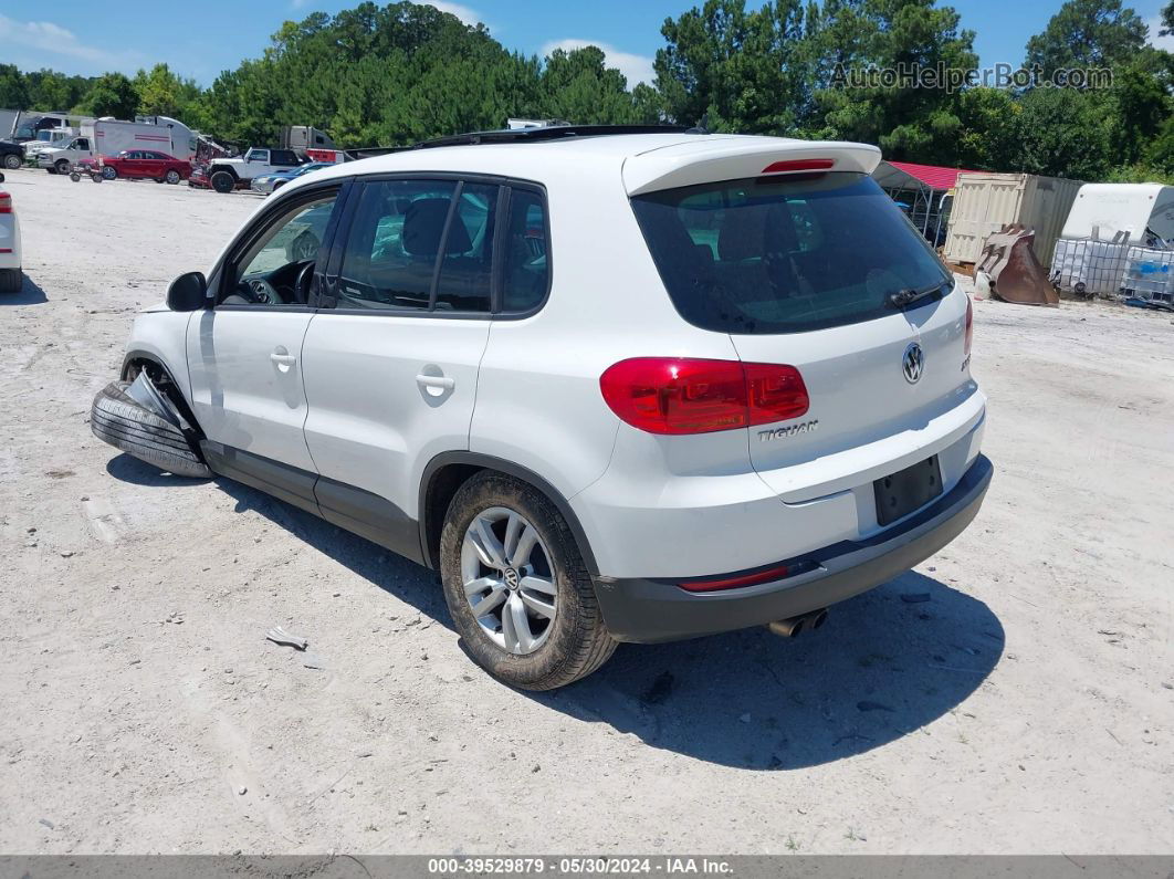 2013 Volkswagen Tiguan S White vin: WVGAV3AX4DW625793