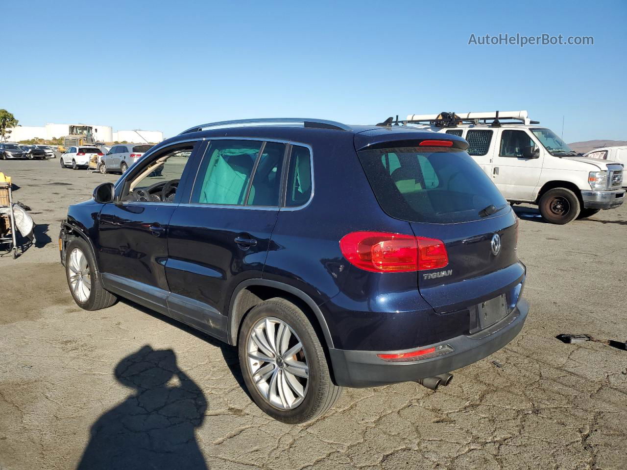 2013 Volkswagen Tiguan S Синий vin: WVGAV3AX5DW563630