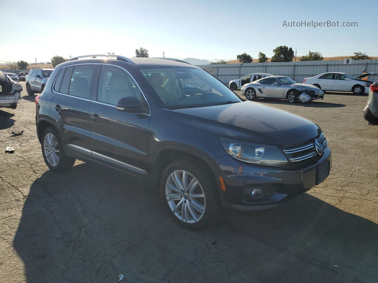 2013 Volkswagen Tiguan S Синий vin: WVGAV3AX5DW563630