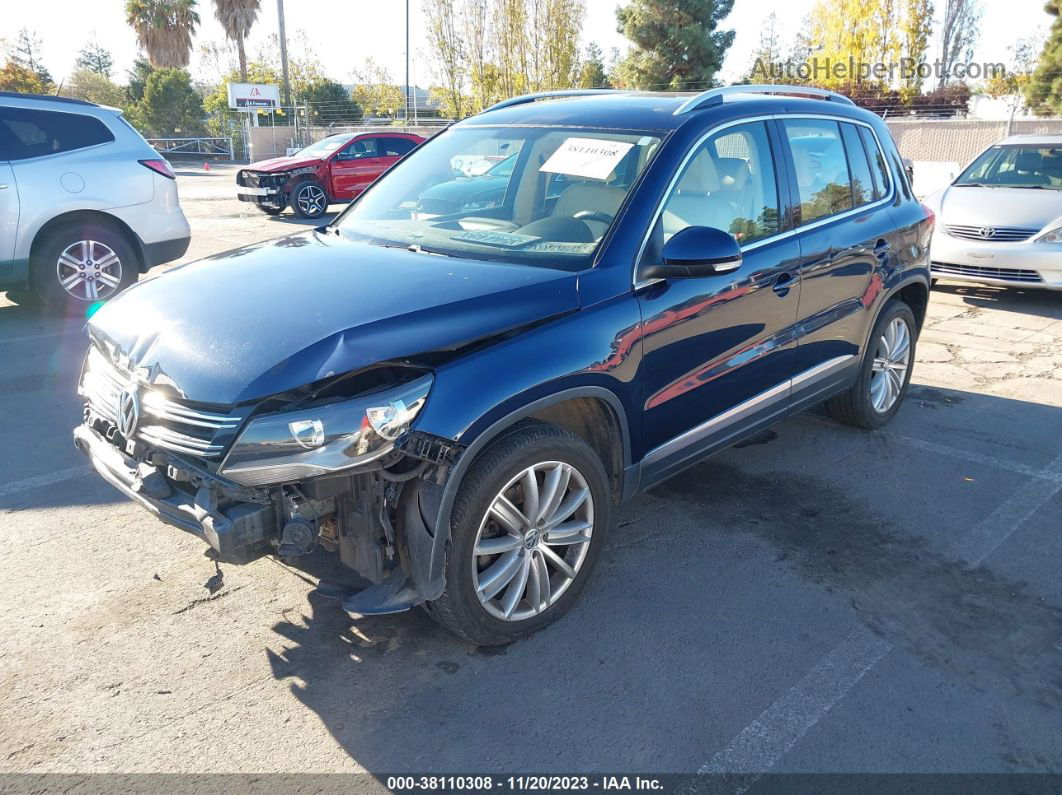 2013 Volkswagen Tiguan Se Navy vin: WVGAV3AX5DW572618