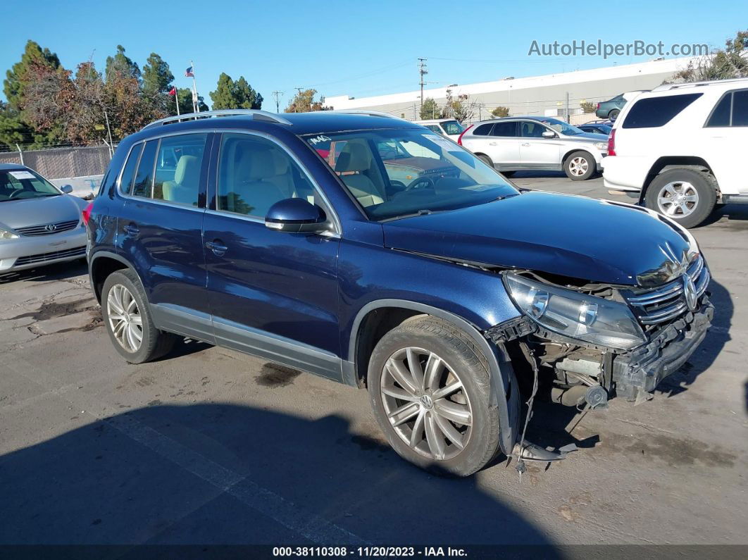 2013 Volkswagen Tiguan Se Navy vin: WVGAV3AX5DW572618