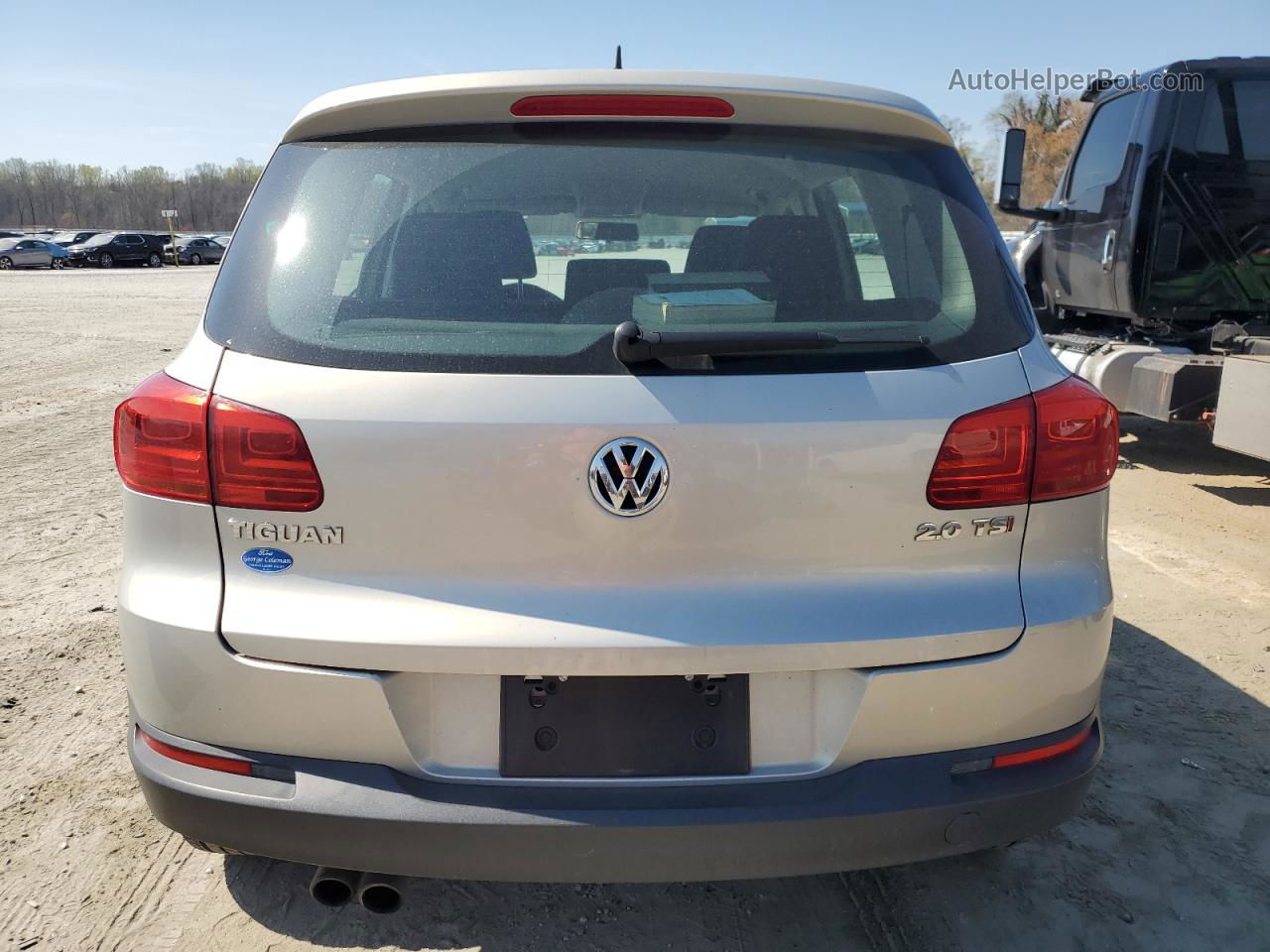 2013 Volkswagen Tiguan S Silver vin: WVGAV3AX7DW572555