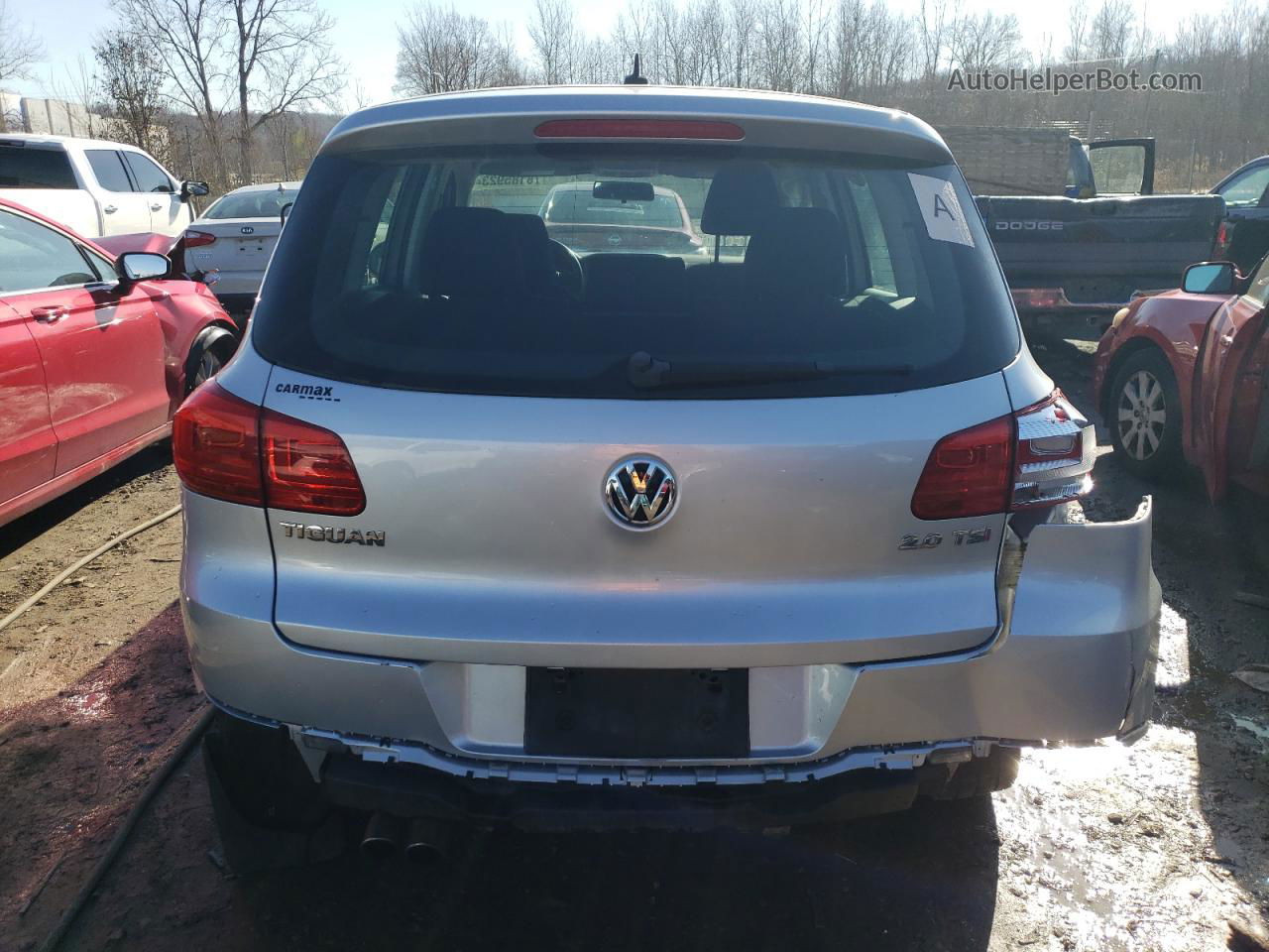 2013 Volkswagen Tiguan S Silver vin: WVGAV3AX7DW589999