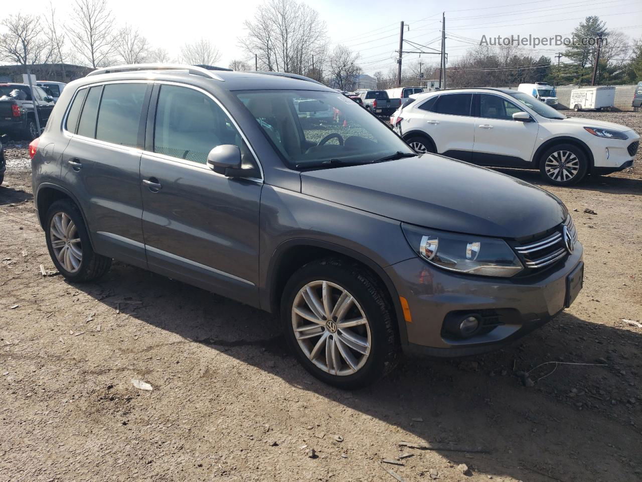 2013 Volkswagen Tiguan S Серый vin: WVGAV3AX7DW594930