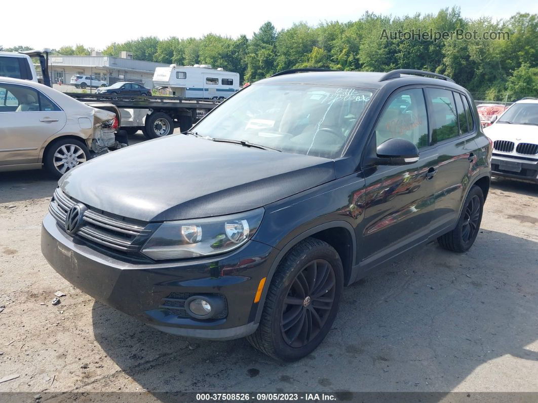 2013 Volkswagen Tiguan Se W/sunroof & Nav Black vin: WVGAV3AX7DW600094