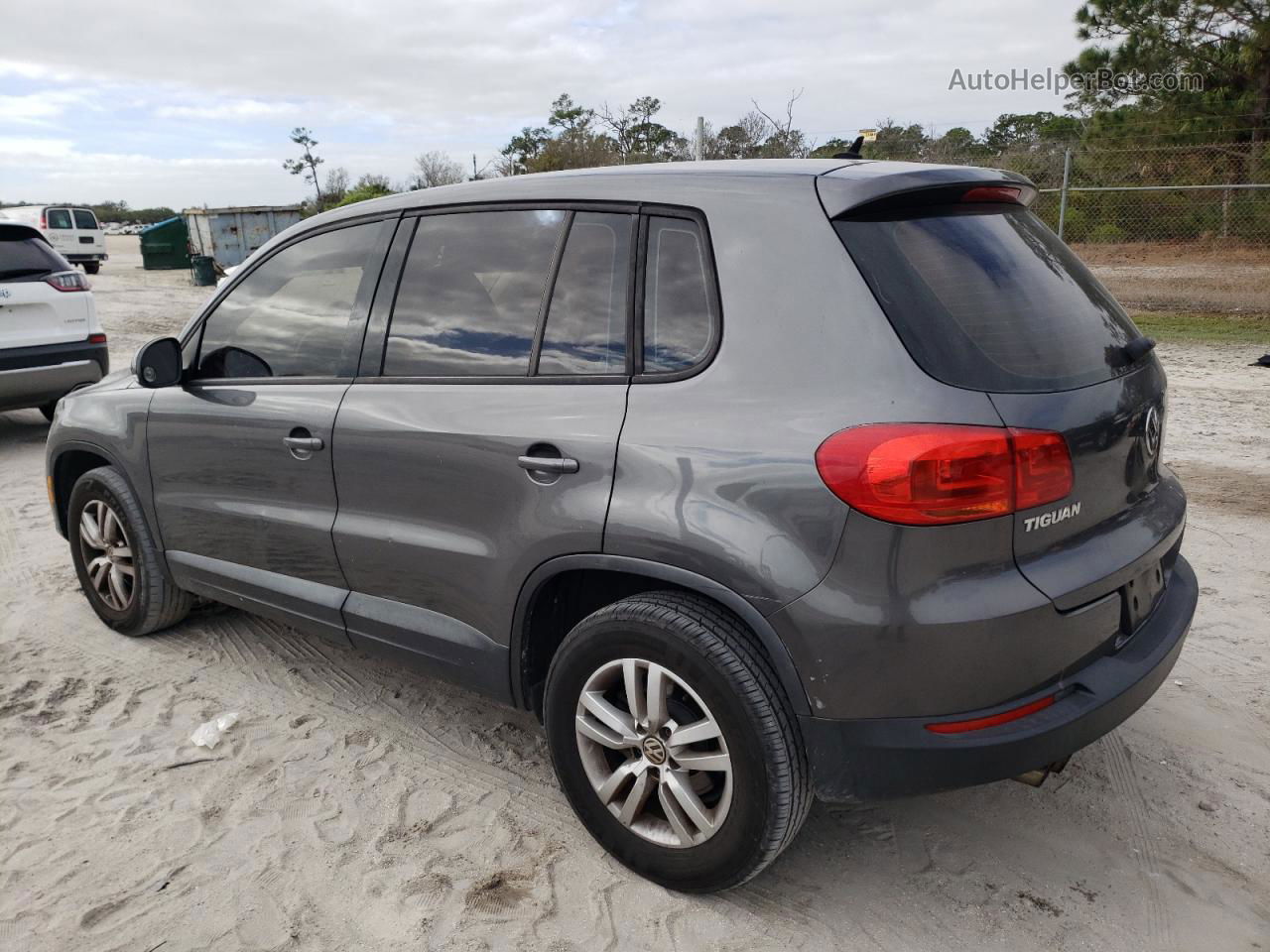 2013 Volkswagen Tiguan S Gray vin: WVGAV3AX7DW602654