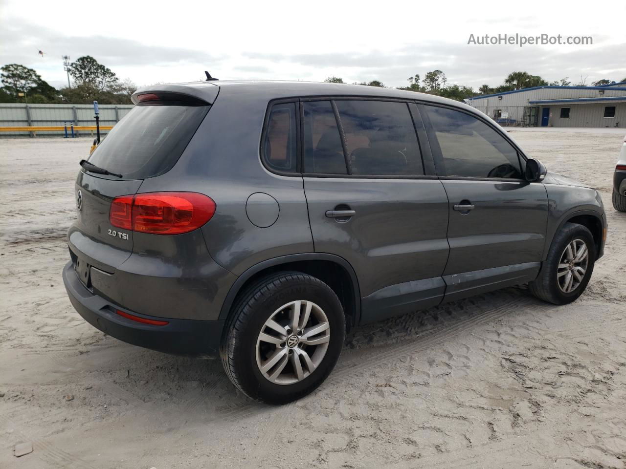 2013 Volkswagen Tiguan S Gray vin: WVGAV3AX7DW602654