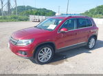 2013 Volkswagen Tiguan Se Темно-бордовый vin: WVGAV3AX8DW088541