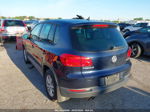 2013 Volkswagen Tiguan S Blue vin: WVGAV3AX8DW572581