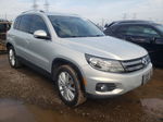 2013 Volkswagen Tiguan S Silver vin: WVGAV3AX9DW564912