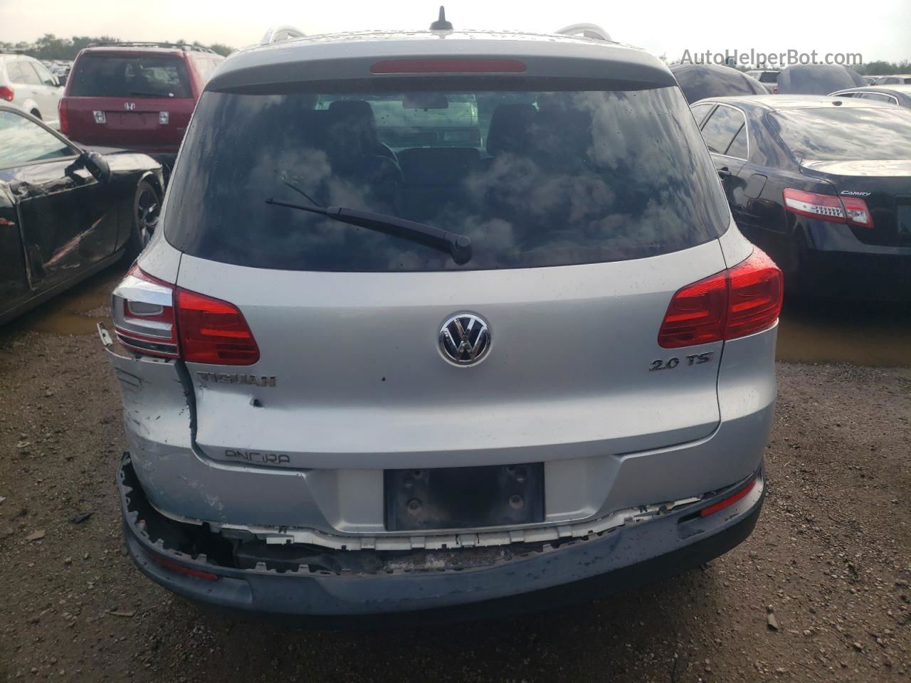 2013 Volkswagen Tiguan S Silver vin: WVGAV3AX9DW564912