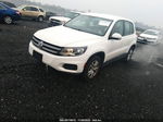 2013 Volkswagen Tiguan S White vin: WVGAV3AX9DW570838