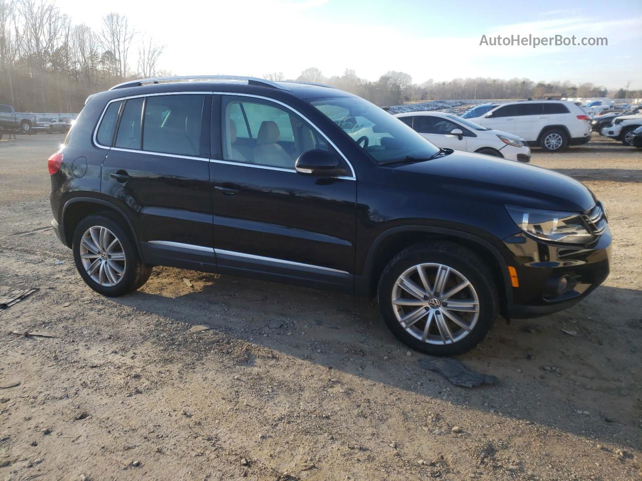 2013 Volkswagen Tiguan S Black vin: WVGAV3AX9DW619276