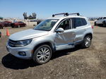 2013 Volkswagen Tiguan S Silver vin: WVGAV3AXXDW071739