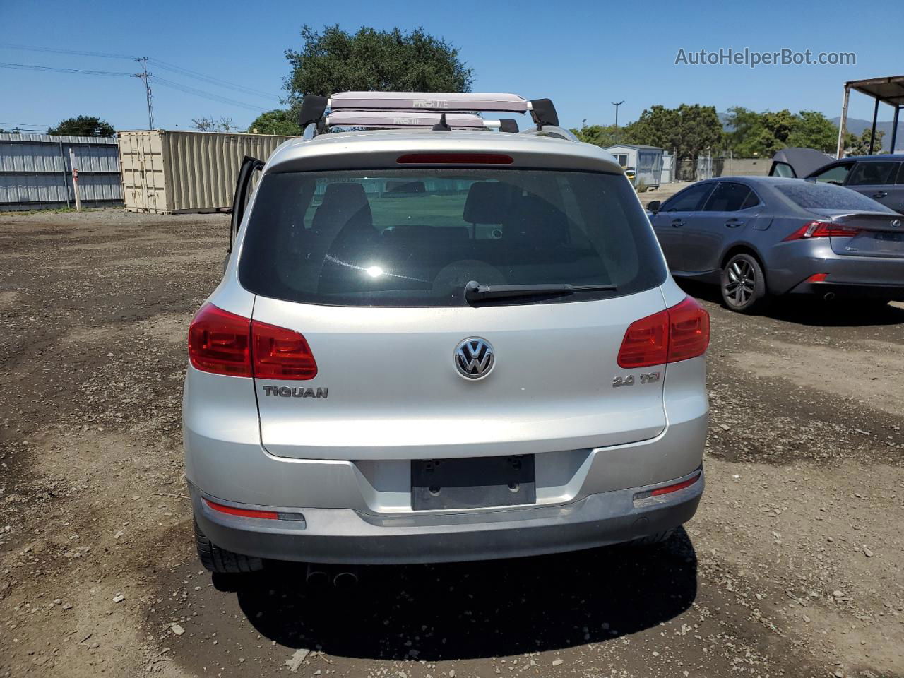 2013 Volkswagen Tiguan S Silver vin: WVGAV3AXXDW071739