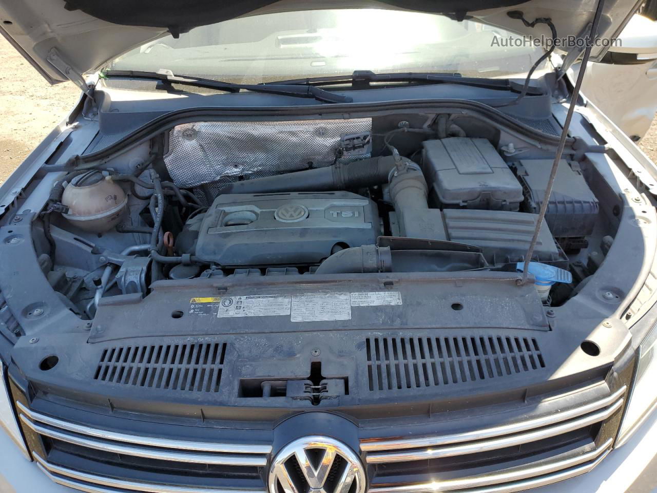 2013 Volkswagen Tiguan S Silver vin: WVGAV3AXXDW071739